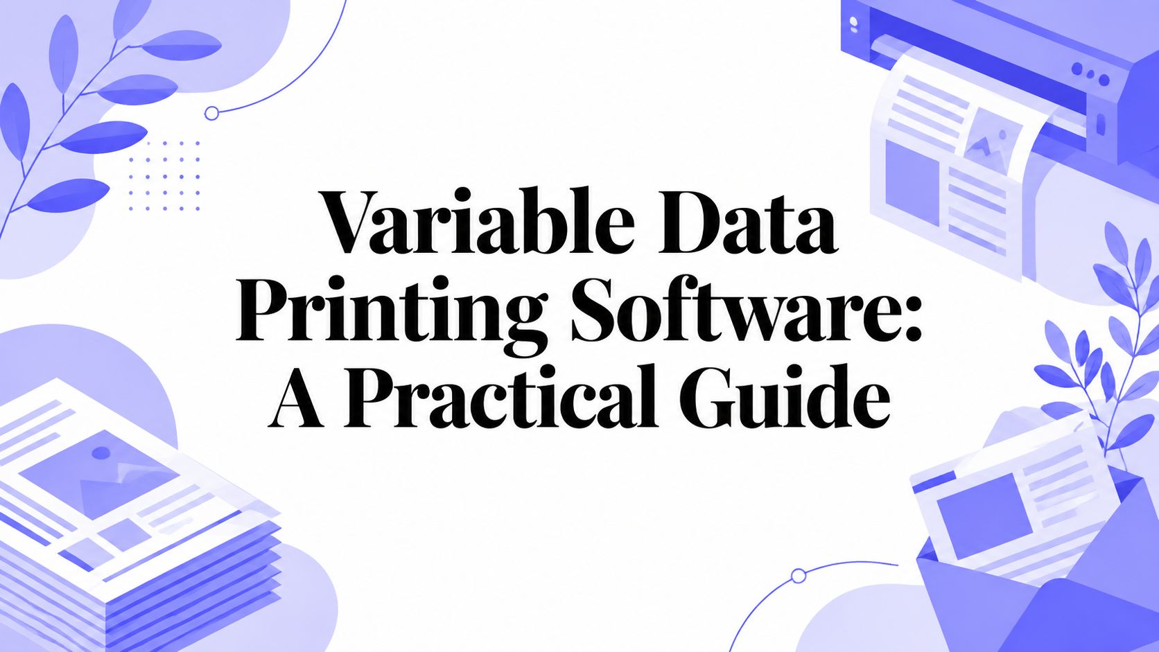 Variable Data Printing Software: A Practical Guide