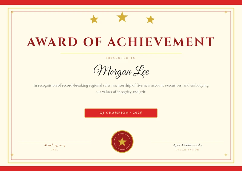 Achievement Award