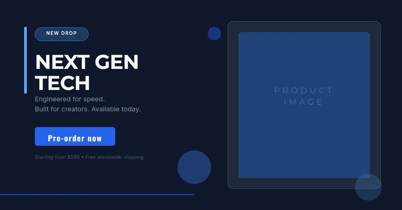 Tech Website Banner
