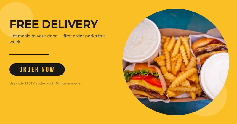 Food Delivery Banner