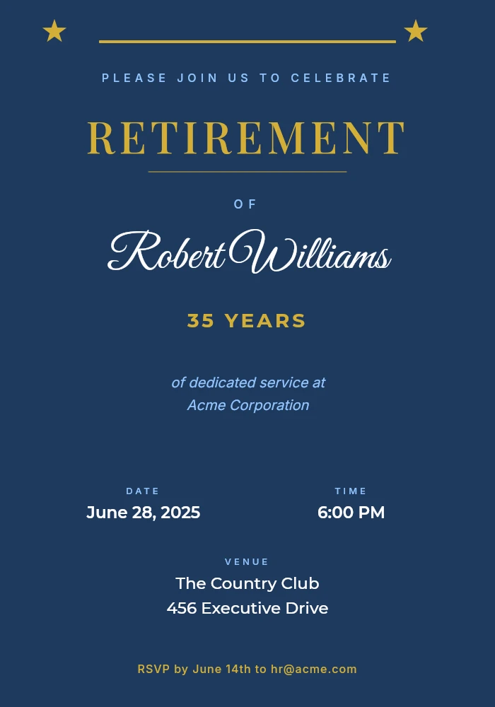 Retirement Party