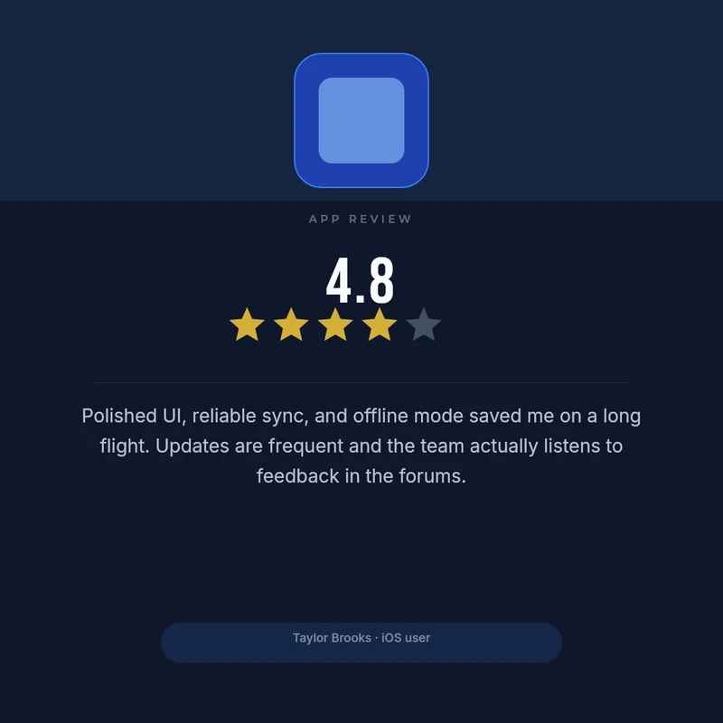 App Review Card