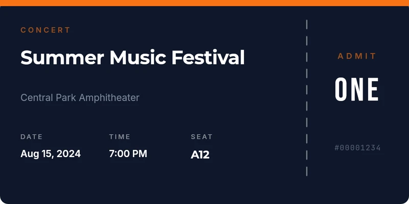Event Ticket