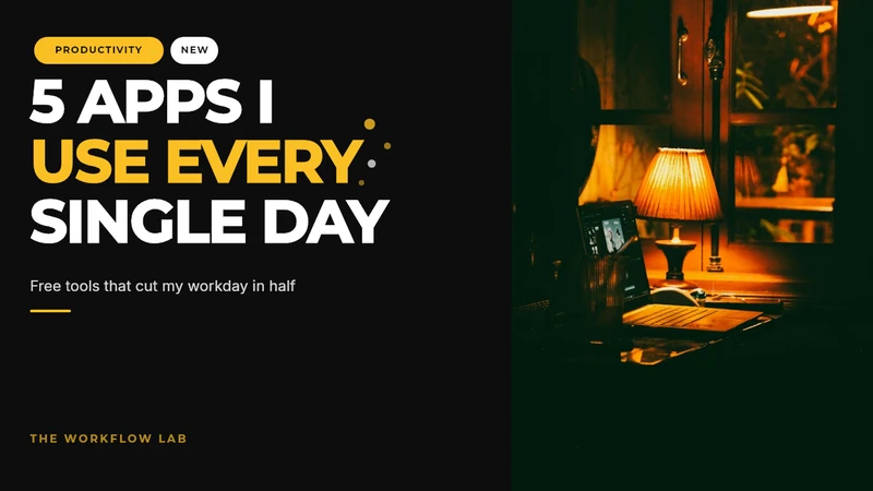Bold Yellow Productivity Apps